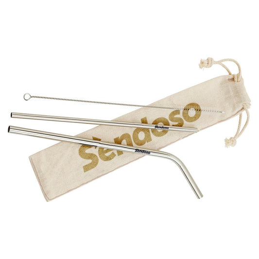 5 Piece Stainless Steel Straw Set