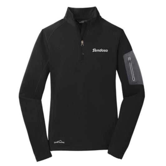 Ladies Eddie Bauer 1/2 Zip performance Fleece